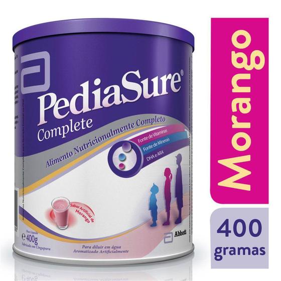 Imagem de PediaSure Pó Suplemento Infantil Sabor Morango Lata 400g