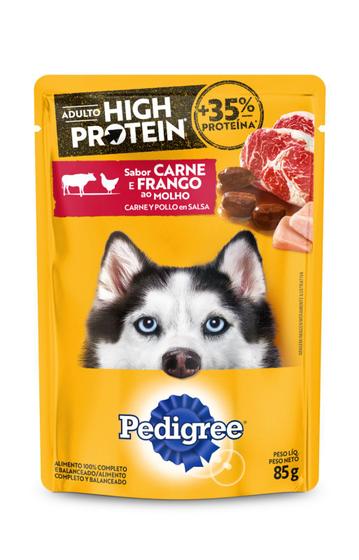 Imagem de Pedigree sachê adulto high protein carne e frango 85g