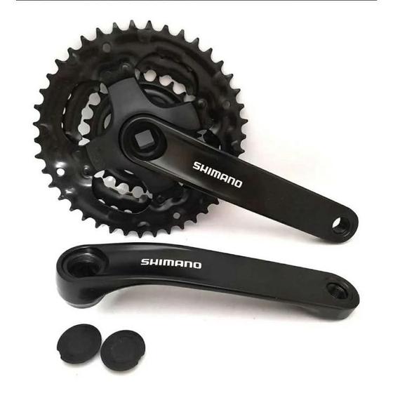 Pédalier Shimano FC-MC16 (VIA) 175mm - Plateau Triple 24/34/42 Dents + Manivelles