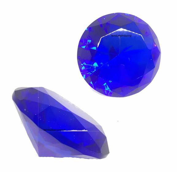 Imagem de Pedra Cristal Diamante Foto Unhas de Gel Pedraria Azul acrigel