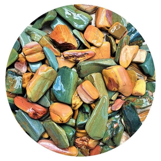 Menor preço em Pedra de Jardim Seixo Colorido Brasil Tropical 40kg Tamanho Grande Polido Decoração Jardim Vasos Ornamentais