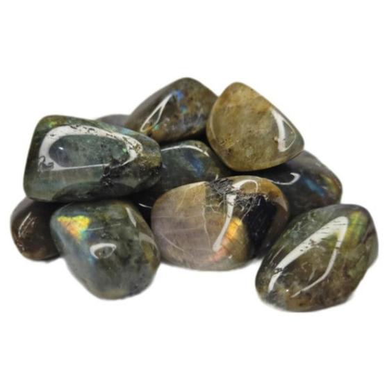 Imagem de Pedra Labradorita Rolada de até 2cm Cristal Natural para Intuição e Espiritualidade - Hadu Esotéricos e Religiosos