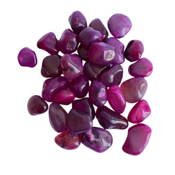 Imagem de Pedra Natural Ágata Rosa Cristal Rolado para amor e sedução  - Hadu Esotéricos