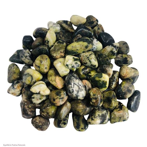 Imagem de Pedra Natural Jade Nefrita Rolada Polida 1-2cms - 500g