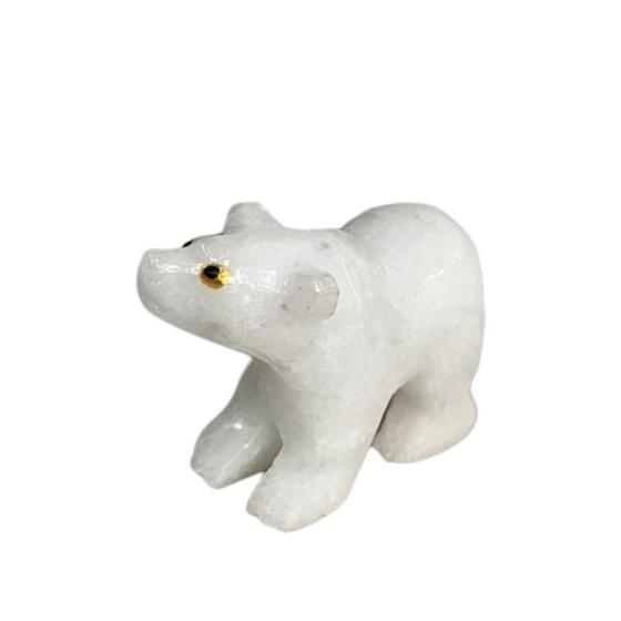 Imagem de Pedra Natural Ornamentais Decorativas Urso 5,5 Cm