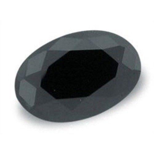 Imagem de Pedra Ônix Negra Natural Facetada Oval 10X12 milímetros