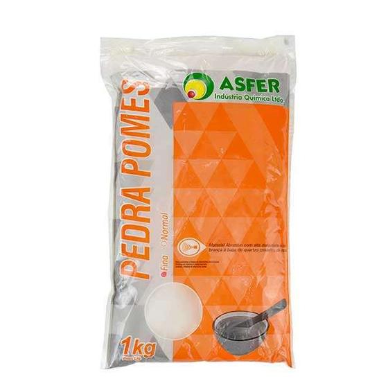 Pedra Pomes Fina Asfer 1kg Lixa / Esfoliador para os Pés Magazine Luiza