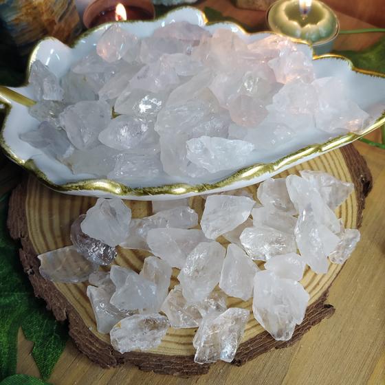 Imagem de Pedra quartzo transparente até 2 cm - purificador de energias - cristal natural