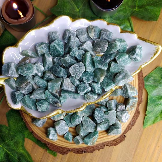 Imagem de Pedra quartzo verde bruto até 1 cm - saúde e vitalidade - cristal natural