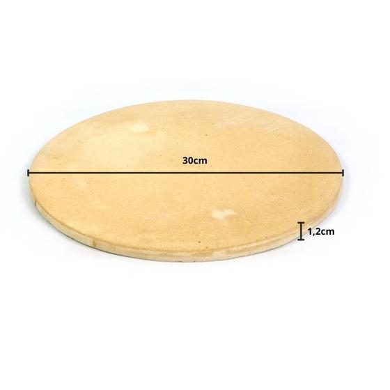 Imagem de Pedra Refratária para Forno Pizza, Pães e Massas 30cm DR01