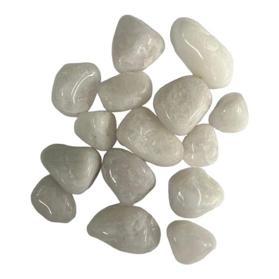 Imagem de Pedra Rolada Natural Quartzo 200g - Escolha Cor e Tamanho