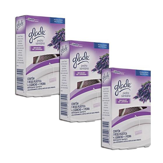 Imagem de Pedra Sanitária Glade Bouquet De Lavanda Kit 3