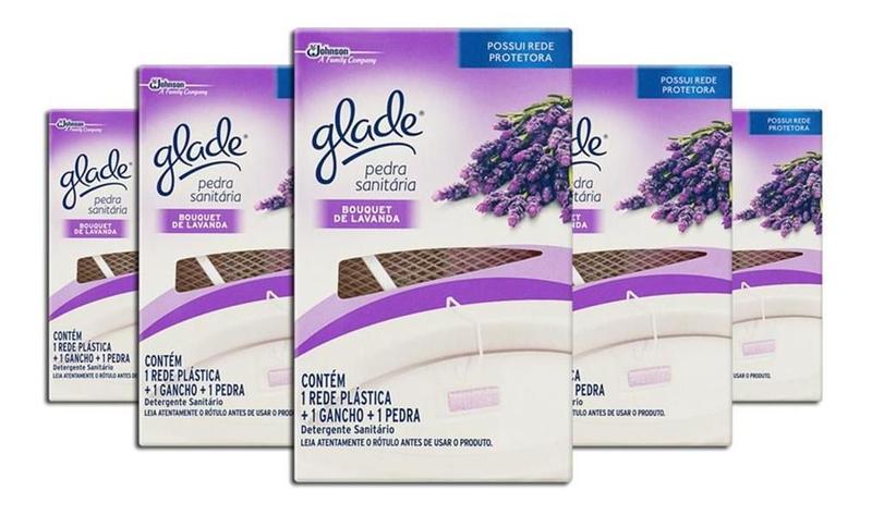 Imagem de Pedra Sanitária Glade Bouquet De Lavanda Kit 5