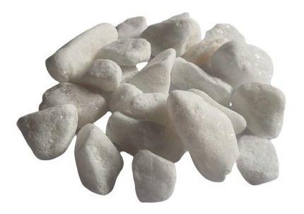 Imagem de Pedras Branco Jardinagem Decoração Enfeite Nº2 8kg