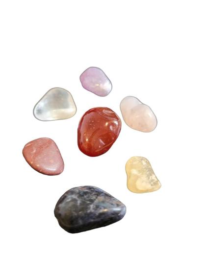 Imagem de Pedras Chakras Naturais Cristais Pequenas Kit Mistos 7 Unid