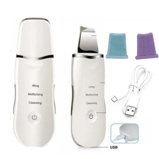 Imagem de Peeling Ultrassônico 3 em 1  Limpeza Profunda e Rejuvenescimento Facial