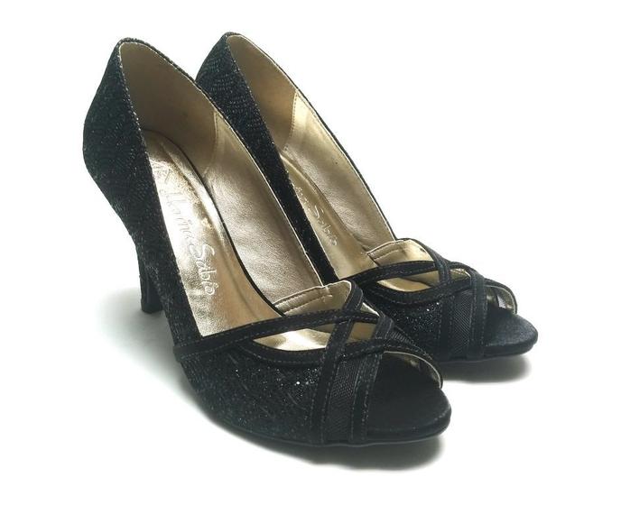 Imagem de Peep Toe Festa 11036/303 Preto Noivas madrinhas Debutantes