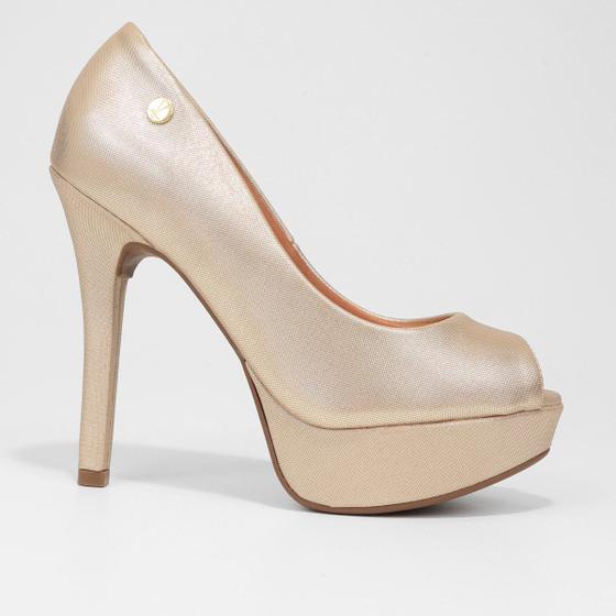 Stiletto Peep Toe OnÃ§a Sapato Peep Toe Salto Meia Pata Vizzano