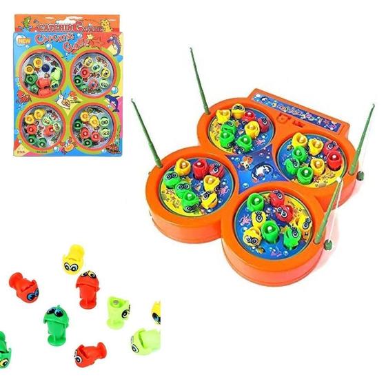 Imagem de Pega Peixe 4 Em 1 Pescaria Maluca 32 Peixes 4 Varas