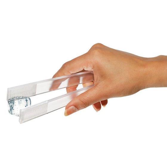 Imagem de Pegador Acrílico Cristal 143x23 Mm Para Gelo E Etc. - Três Triângulos