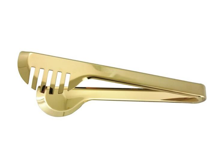 Imagem de Pegador de massas macarrão inox dourado premium gold