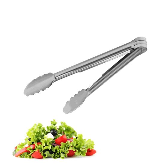 Imagem de Pegador de Salada inox Pinça Churrasco Carnes Massas