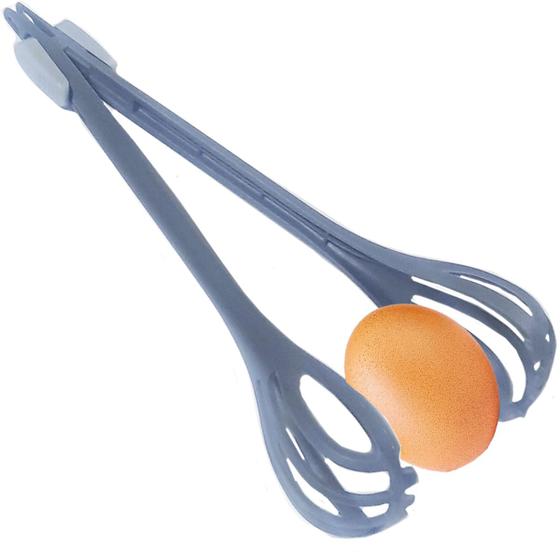 Imagem de Pegador e Batedor 2 Em 1 Em Nylon Com Trava Pinça Fouet de 29cm