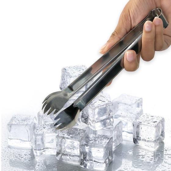 Imagem de Pegador Gelo Garfo Inox Bar Drinks Multiuso Unyhome 19Cm