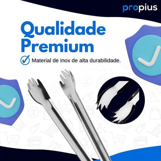 Imagem de Pegador Gelo Inox Universal Prata Salada Fruta Casa Bar