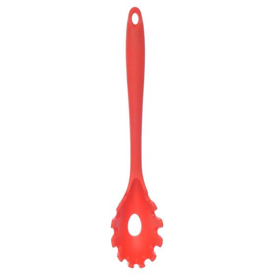 Imagem de Pegador Macarrão Massas Silicone Utensílios Cozinha 28cm