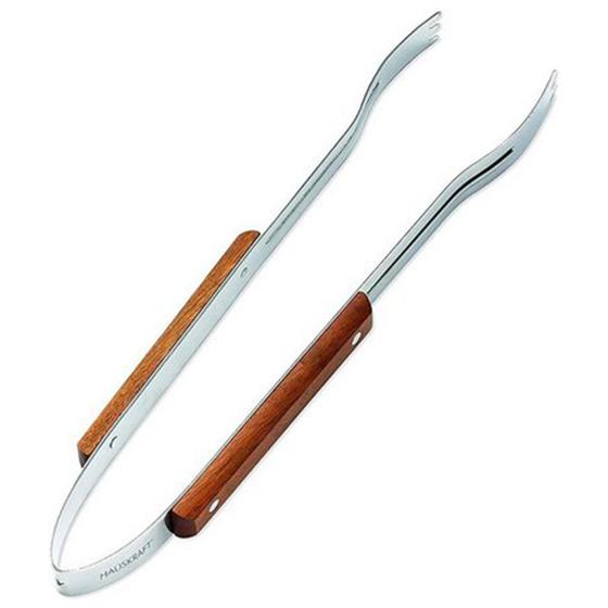 Imagem de Pegador para Carne  Churrasco com Lâmina em Aço Inox e Cabo de Madeira 38 cm