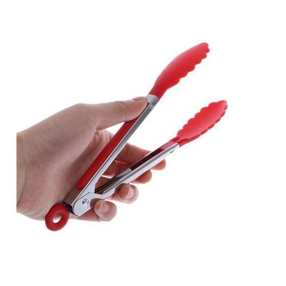 Imagem de Pegador Universal Inox com Silicone 27cm - Mimo Style