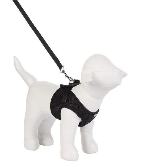 Imagem de Peitoral Urban Puppy para Cães Colete Aerado Preto - Tamanho PP