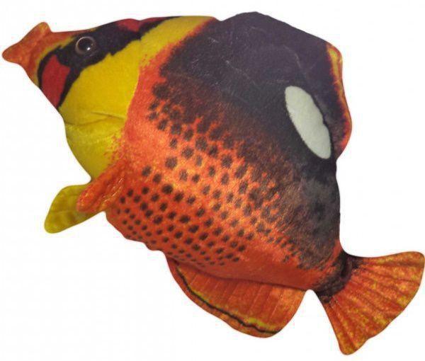 Imagem de Peixe Real de Pelúcia Laranja 38 cm Antialérgico
