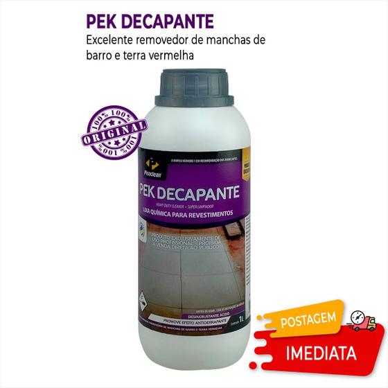 Imagem de Pek Decapante Pisoclean 1L Excelente limpador  lixa para revestientos antiderrapante