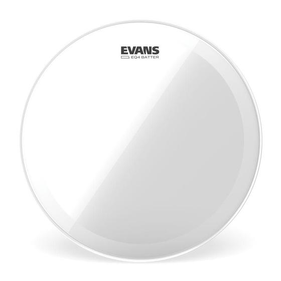 Imagem de Pele Batedeira Para Bumbo 22' Evans EQ4 Transparente BD22GB4 F035