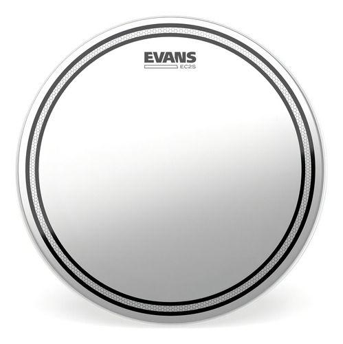 Imagem de Pele Batedeira Para Caixa E Tom 12' Evans Ec2s Transparente Tt12ec2s