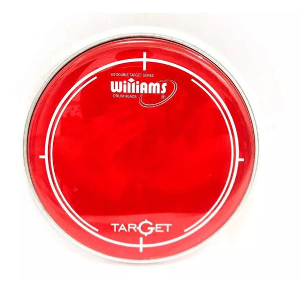 Imagem de Pele de Bateria Williams Target  WR2 16" Vermelha