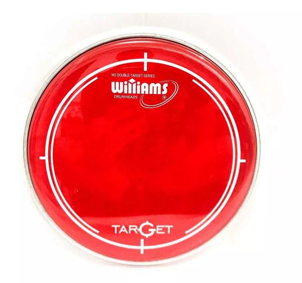 Imagem de Pele de Bateria Williams Target  WR2 22" Vermelha
