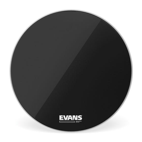 Imagem de Pele De Resposta Para Bumbo 22" Evans Resonant Black BD22RBG