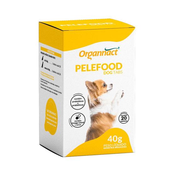 Imagem de Pele Food Tabs Para Cães 40g Organnact C/20 Tabletes