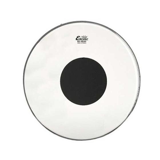 Imagem de Pele para Bumbo 20" Encore Controlled Sound Transparente C/ Circulo Preto EN-1320-CT - Remo