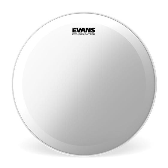 Imagem de Pele Para Bumbo EQ3 Transparente 22' Evans BD22GB3