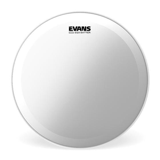 Imagem de Pele Para Bumbo EQ3 Transparente 26'' Evans BD26GB3