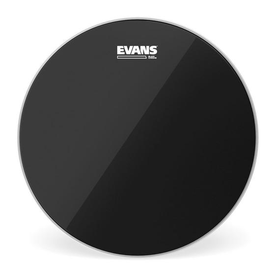 Imagem de Pele Para Caixa E Tom Black Chrome 16" Evans TT16CHR