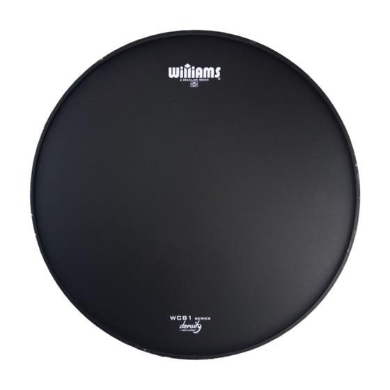 Imagem de Pele para Caixa/Surdo Williams Density WCB1 - Filme simples Black Coated 14