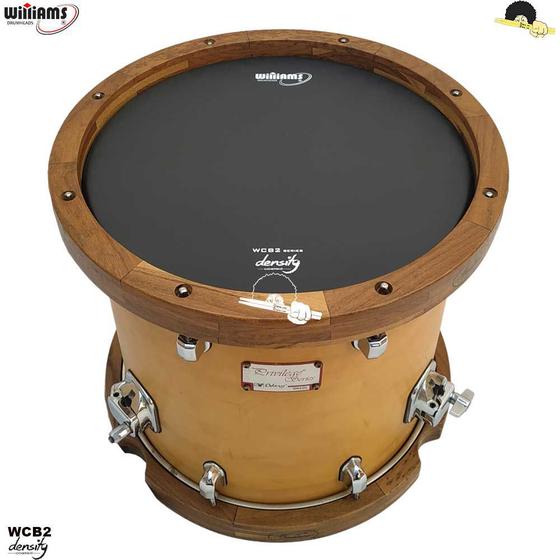 Imagem de Pele para Surdo/Bumbo Williams Density - WCB2 Duplo filme Coated BLACK 16