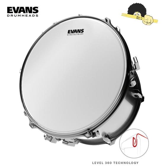 Imagem de Pele para Surdo/Caixa 14 - Evans UV1 COATED - Filme simples com porosidade Ultra violeta
