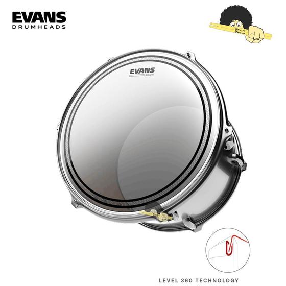 Imagem de Pele para tom 12 - Evans EC2 Frosted - SST Filme Duplo porosa com Anel Level 360