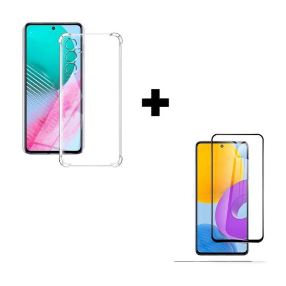 Imagem de Película 3D de Vidro + Capa Capinha Anti Impacto Para Samsung Galaxy A55 Transparente